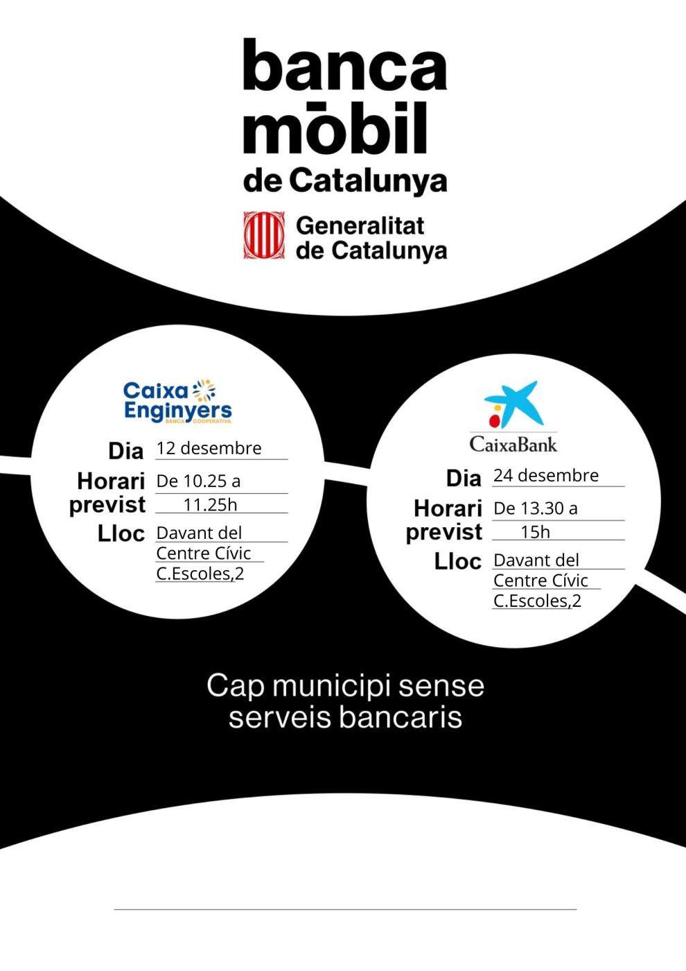 El nou servei de Banca Mòbil arribarà a Olost el desembre